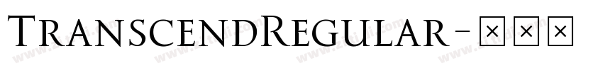 TranscendRegular字体转换