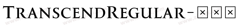 TranscendRegular字体转换