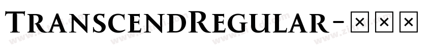 TranscendRegular字体转换