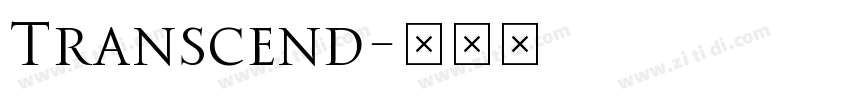 Transcend字体转换