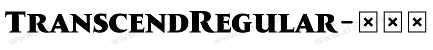 TranscendRegular字体转换