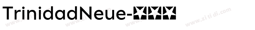 TrinidadNeue字体转换