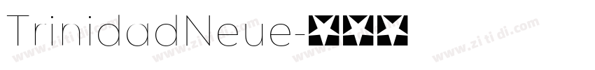TrinidadNeue字体转换