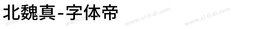 北魏真字体转换