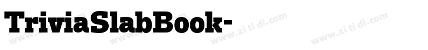 TriviaSlabBook字体转换