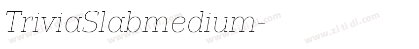 TriviaSlabmedium字体转换