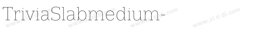 TriviaSlabmedium字体转换