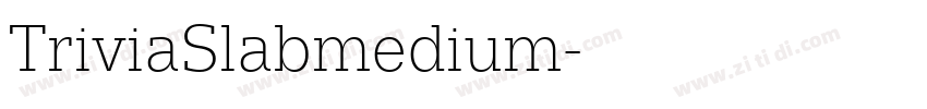 TriviaSlabmedium字体转换