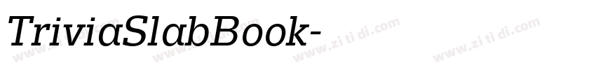 TriviaSlabBook字体转换 TriviaSlabBook字体转换