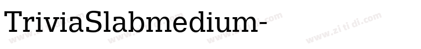 TriviaSlabmedium字体转换