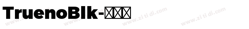 TruenoBlk字体转换