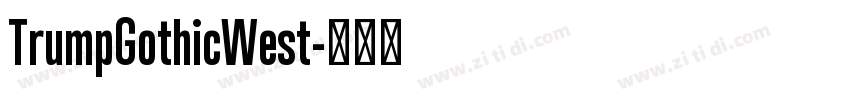TrumpGothicWest字体转换