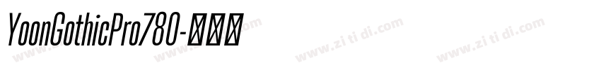 YoonGothicPro780字体转换