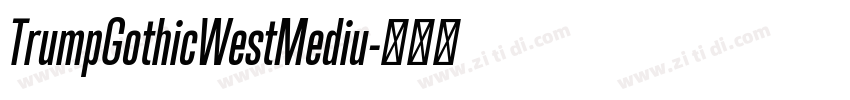 TrumpGothicWestMediu字体转换 TrumpGothicWestMediu字体转换