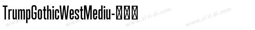 TrumpGothicWestMediu字体转换 TrumpGothicWestMediu字体转换