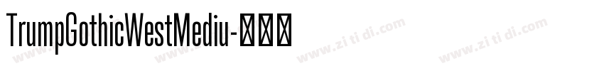 TrumpGothicWestMediu字体转换 TrumpGothicWestMediu字体转换
