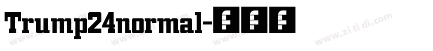 Trump24normal字体转换
