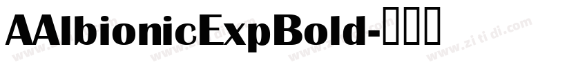 AAlbionicExpBold字体转换