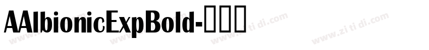 AAlbionicExpBold字体转换