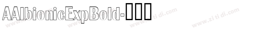 AAlbionicExpBold字体转换