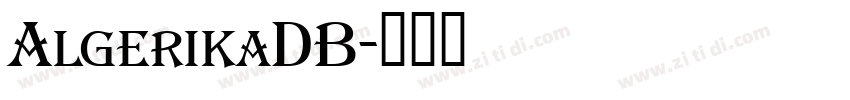 AlgerikaDB字体转换