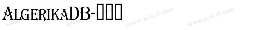 AlgerikaDB字体转换