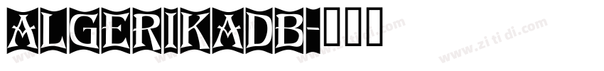 AlgerikaDB字体转换