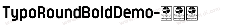 TypoRoundBoldDemo字体转换