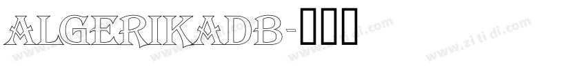 AlgerikaDB字体转换
