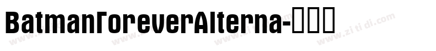BatmanForeverAlterna字体转换