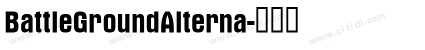 BattleGroundAlterna字体转换