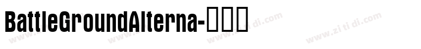 BattleGroundAlterna字体转换
