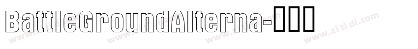 BattleGroundAlterna字体转换