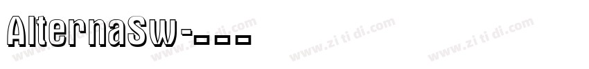 AlternaSw字体转换