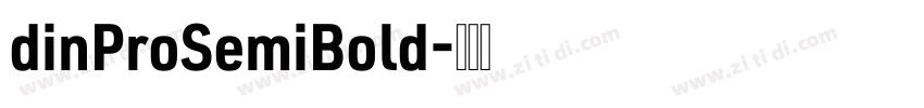 dinProSemiBold字体转换