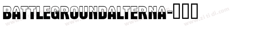 BattleGroundAlterna字体转换