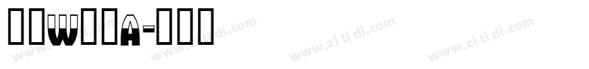 方正w筑紫A字体转换