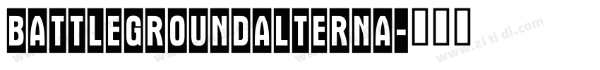 BattleGroundAlterna字体转换