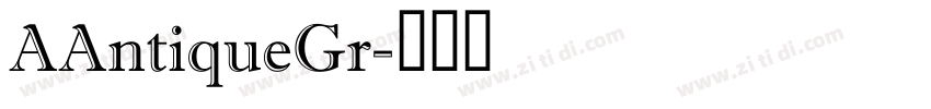 AAntiqueGr字体转换