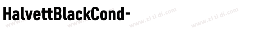 HalvettBlackCond字体转换