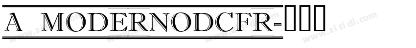 a_ModernoDcFr字体转换