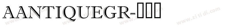 AAntiqueGr字体转换