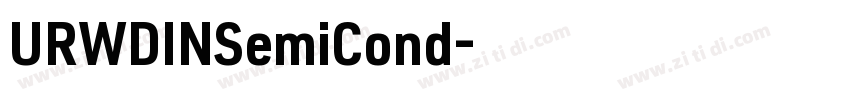 URWDINSemiCond字体转换