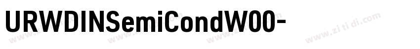 URWDINSemiCondW00字体转换