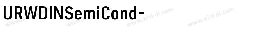 URWDINSemiCond字体转换
