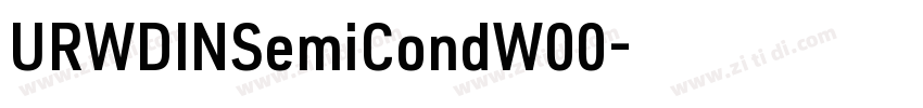 URWDINSemiCondW00字体转换