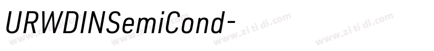 URWDINSemiCond字体转换