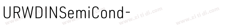 URWDINSemiCond字体转换