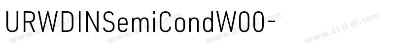 URWDINSemiCondW00字体转换