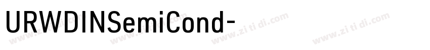URWDINSemiCond字体转换
